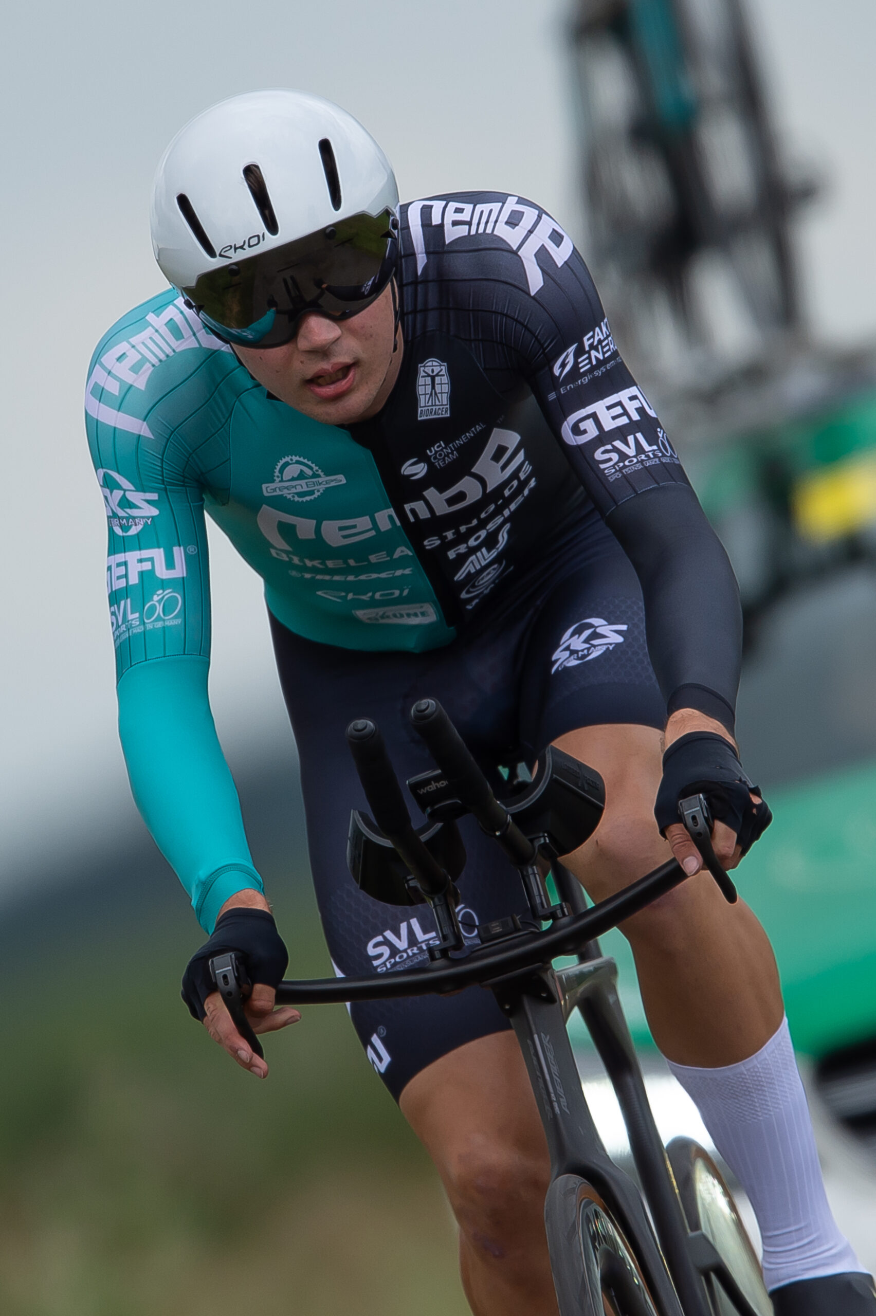 Julian Borresch beim Zeitfahren (Fotograf: Mario Stiel)