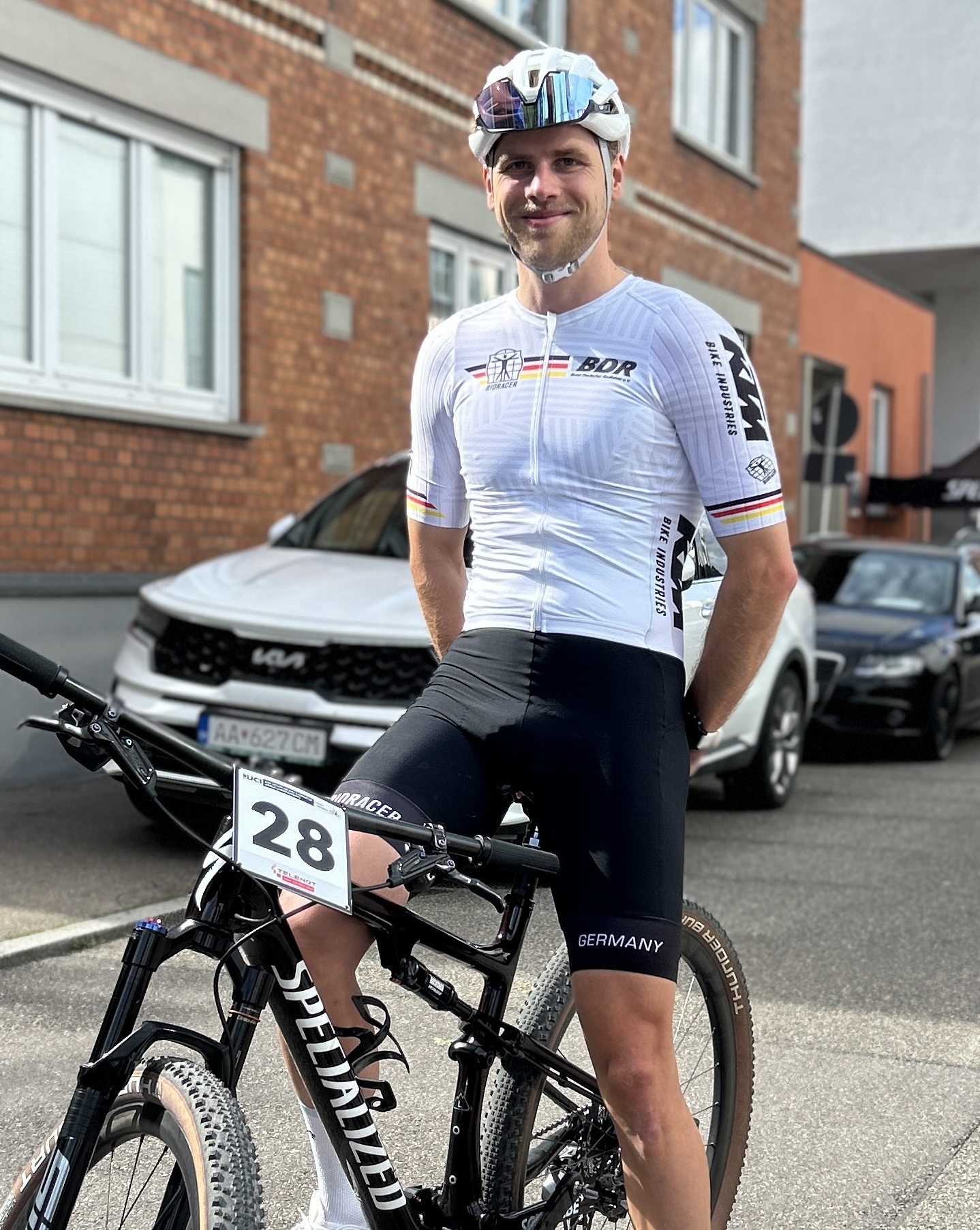 Julian Gerhardt im Nationaltrikot (Quelle: Hans Körper)