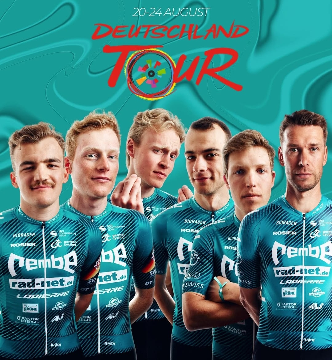Das Team REMBE | rad-net bei der Deutschland-Tour 2025. (Fotos: Max König / REMBE | rad-net)