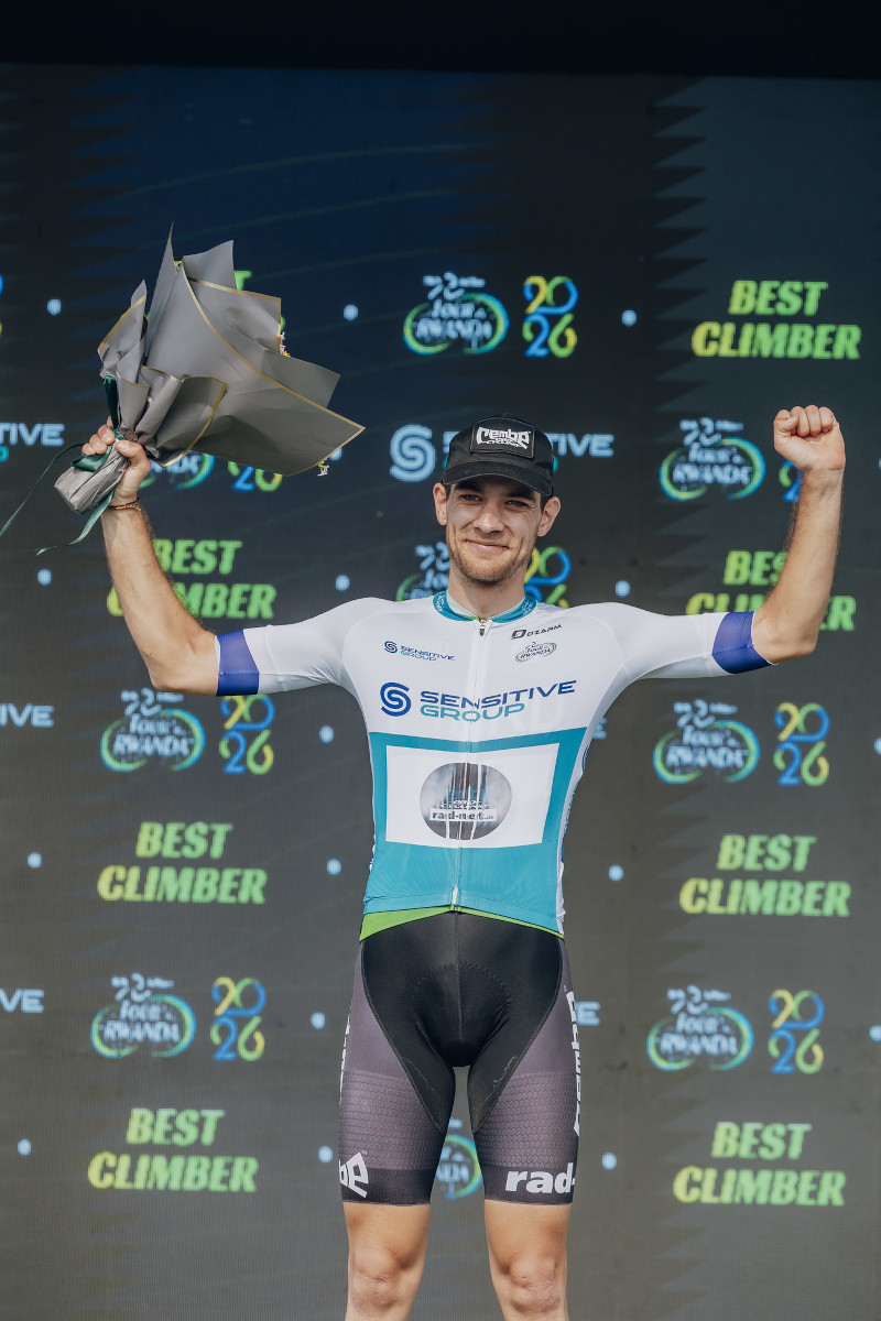 Miguel Heidemann im Bergtrikot der Tour du Rwanda. (Foto: Tour du Rwanda)