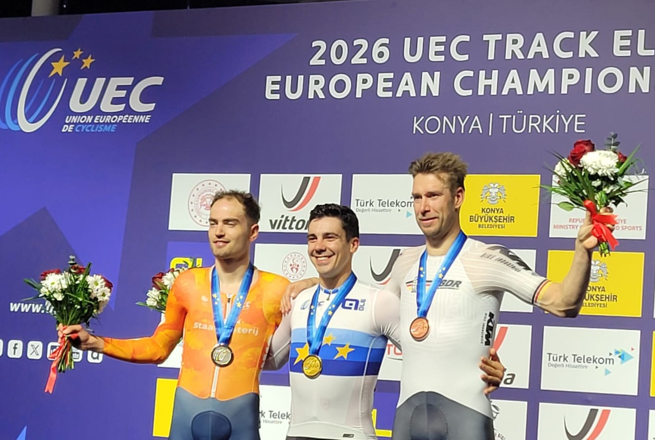 Roger Kluge (re.) holte bei der Bahn-EM Bronze im Omnium. (Foto: German Cycling)