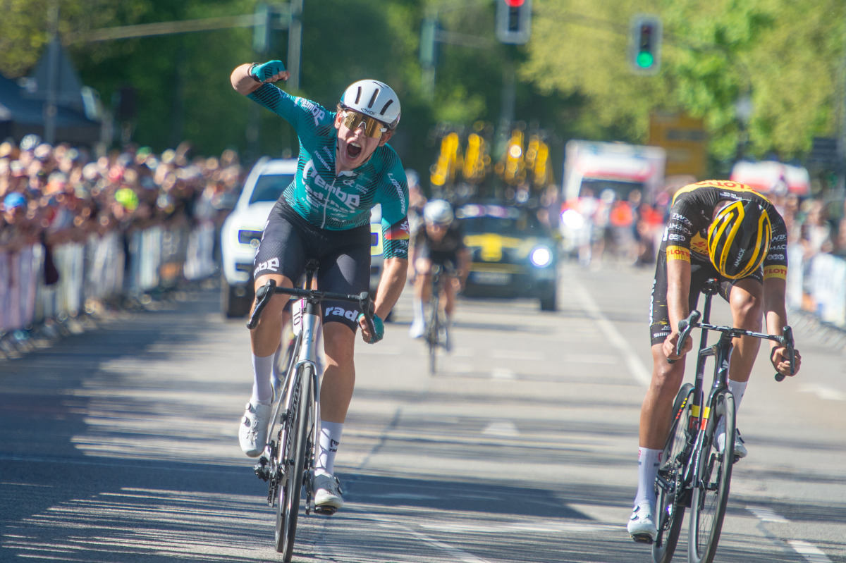 Paul-Felix Petry siegte bei der Rad-Bundesliga in Trier. (Foto: Mario Stiehl/REMBE | rad-net)