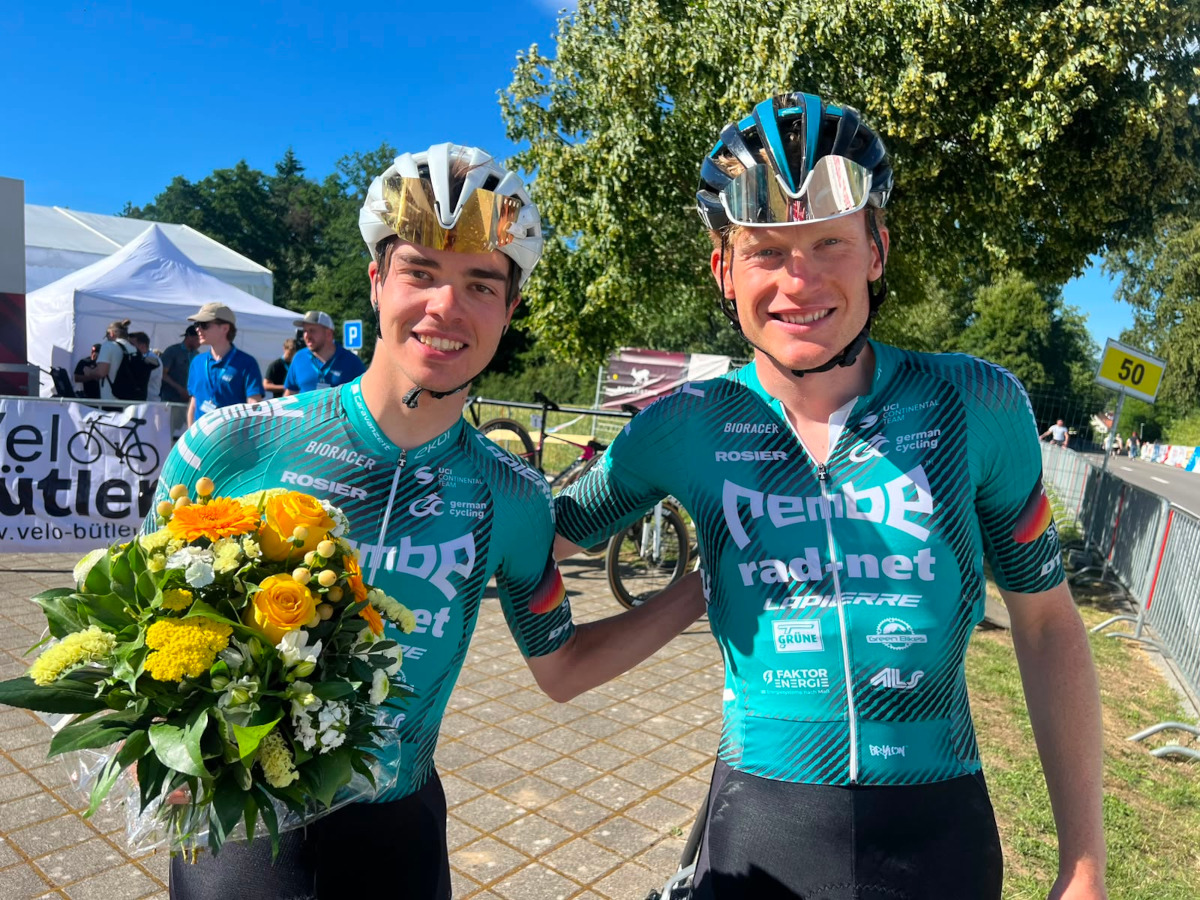 Mauro Brenner und Ole Theiler bestimmten den GP Gippingen mit. (Foto: Jürg Faude)