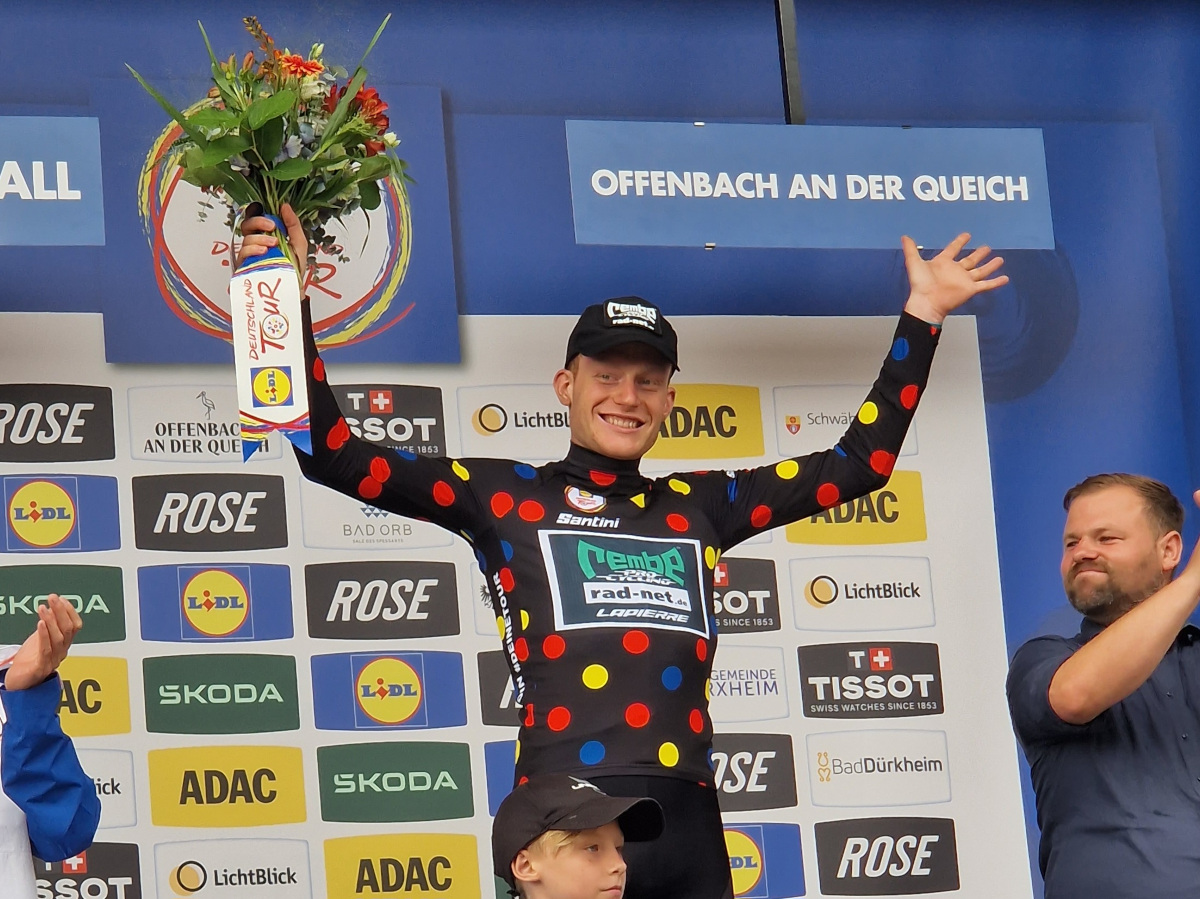Ole Theiler ist neuer Träger des Bergtrikots. (Foto: Mareike Engelbrecht)